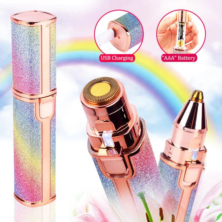 Gentle Facial Trimmer for Women (Rechargeable) 2 in 1 Trimmer and Shaver